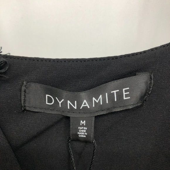 NWT Dynamite Black midi corset detail cami dress Medium - Picture 6 of 14